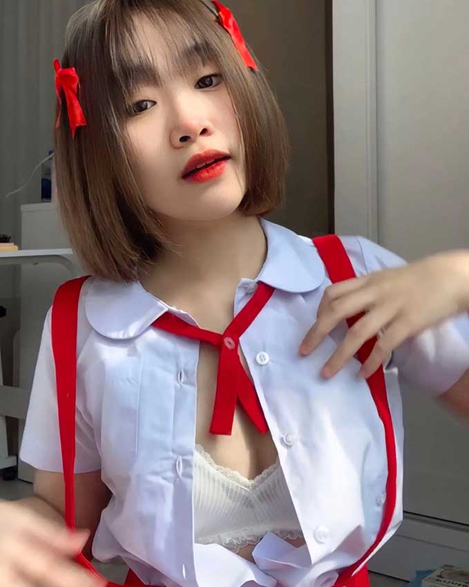 วาร์ป น้องจี้ ปลายฟ้า สาวสวยตัวเล็กบ้องแบ๊วใสๆ Onlyfans ร้อนแรงขยี้ใจ 11